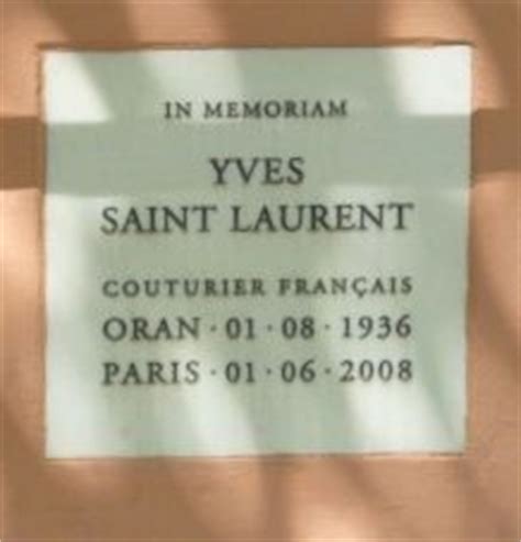 yves saint laurent grave|yves Saint Laurent personal life.